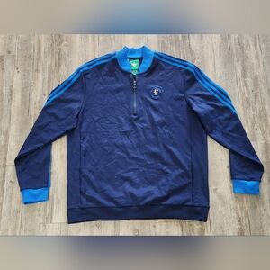 Adidas US Open Oakmont Quarter Zip Pullover Jacket Mens  XL Blue Golf New